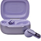 JBL Live Beam 3 - True wireless noise-cancelling closed-stick earbuds, 48Hrs total playback, Wireless Charging, 6 Mics for perfect calls, Multi-point connection, IP55 waterproof and dustproof (Purple)