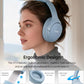 HT3 Hybrid Noise Cancelling Headphones, 90H Battery Life Over Ear Bluetooth 6.0 Foldable Headset, AI Voice Assistant - Blue