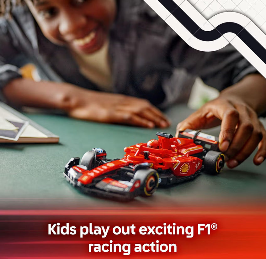 LEGO Speed Champions Ferrari SF-24 F1 Resiesmotor-Speelgoed - Boustelle vir Kinders