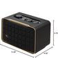 JBL Retro Style Authentics 200 Smart Home Speaker with Built in Wi-Fi, Bluetooth and Voice Assistants - (Black/Gold)