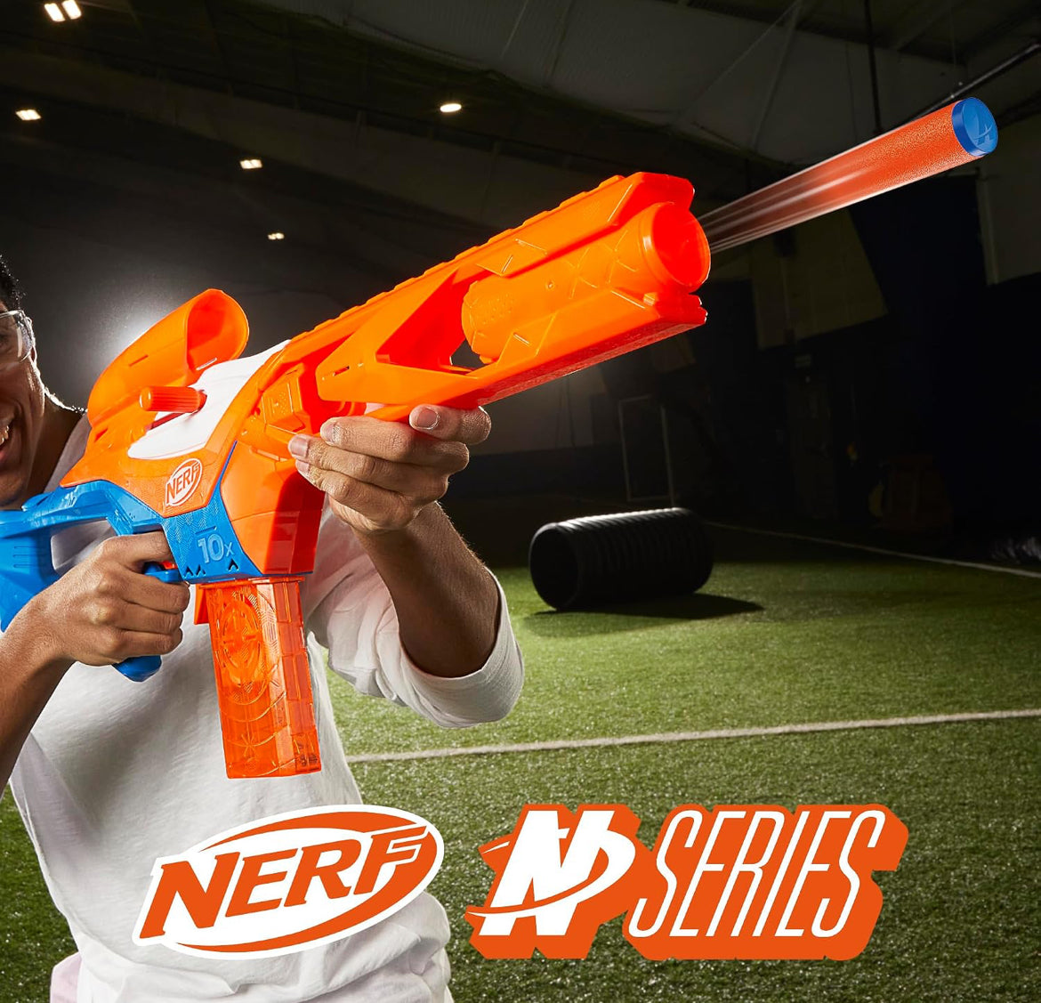 Nerf N Series Pinpoint Dart Blaster, 18 N1 Darts Compatible Only N Series Blasters, 10-Dart Clip, Blaster Gifts for Kids