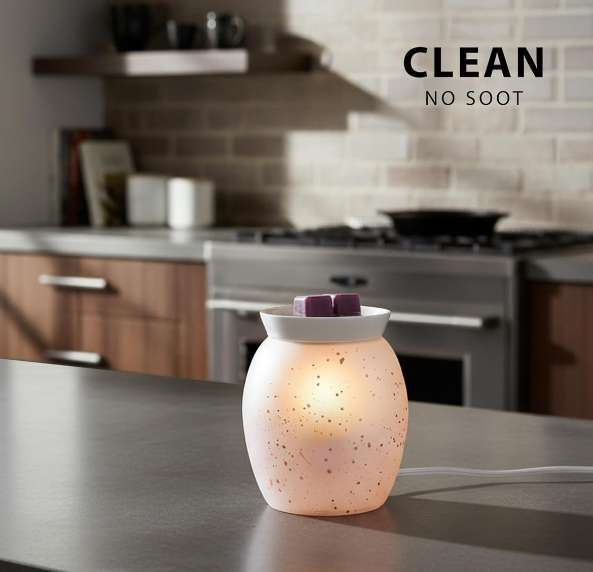 Scentsationals Modern Wax Melt Warmer, for Scented Wax Melts - Trudy - Contemporary Fragrance Warmer for Cubes and Tarts