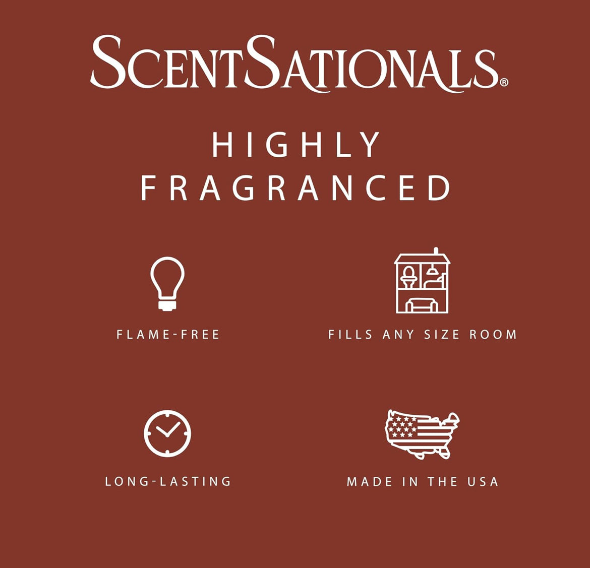 Scentsationals Wax Melts Strong Scent - Warm Apple Pie - Long Lasting Scented Melts for Warmers, 10oz (Pack of 4)