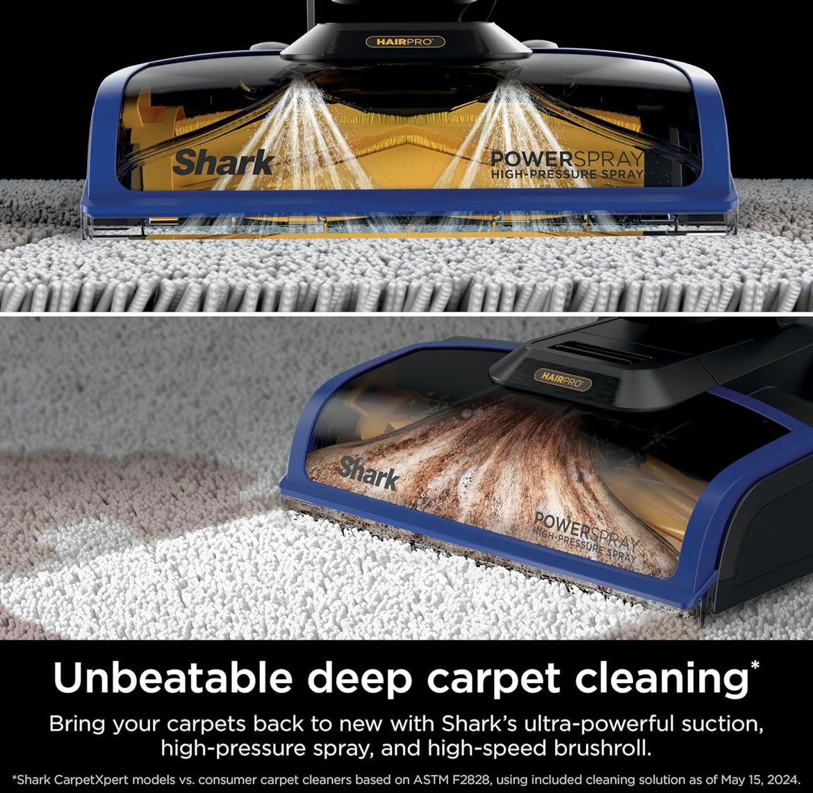 Shark Upright Carpet Cleaner with Built-in Spot & Stain Cleaner, CarpetXpert HairPrO - NEW