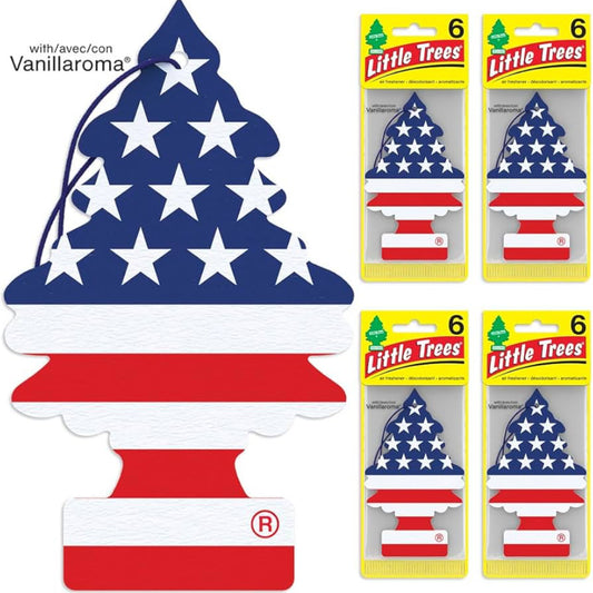 LITTLE TREES Kar Lugverfrisser Hangende Boompie Langdurige Geur - America, (24) Lugverfrissers