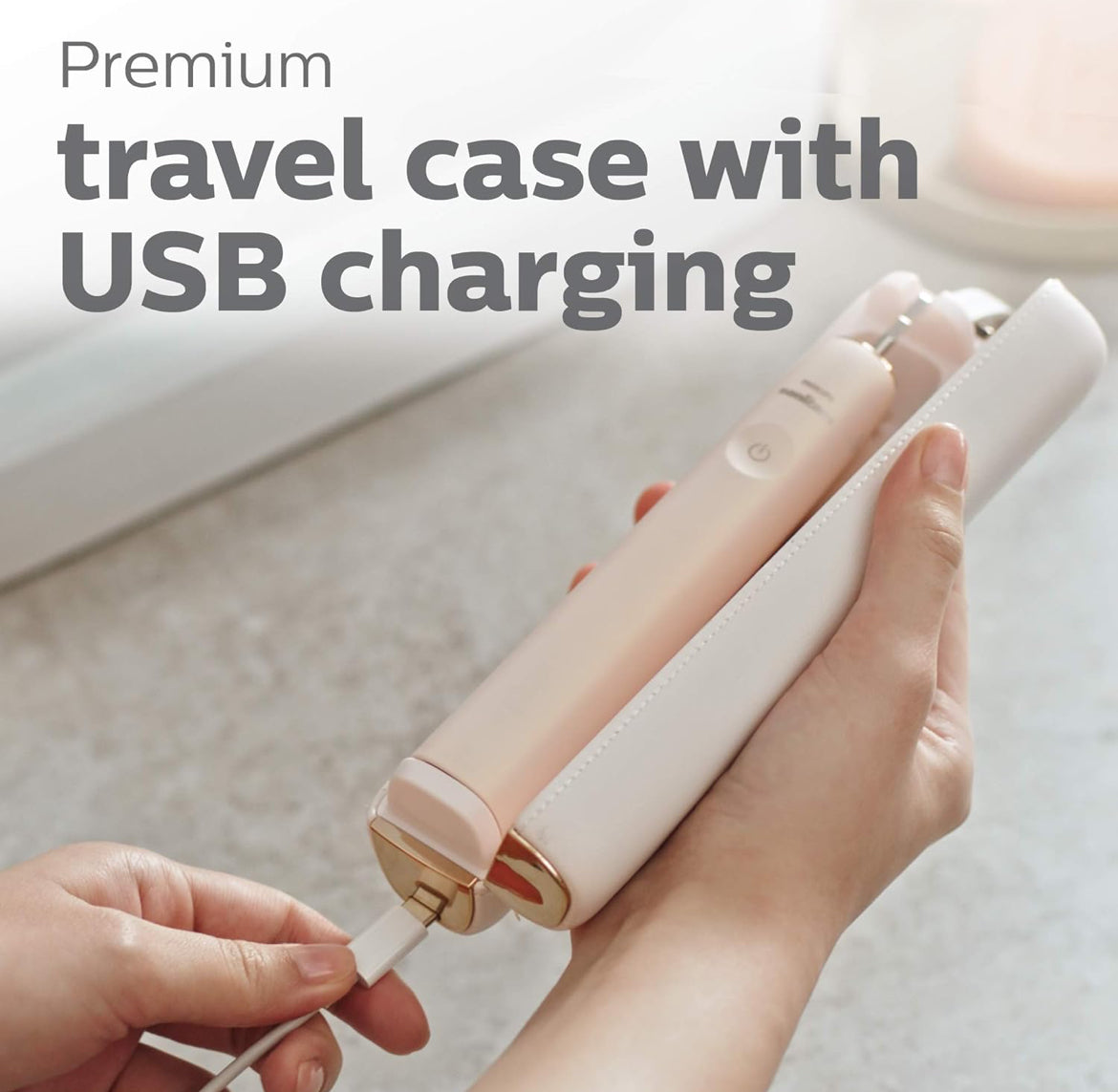 Philips Sonicare 9900 Prestige Herlaaibare Elektriese Kragtandeborsel met SenseIQ - (Sjampanje)