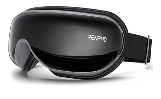 Eyeris 1 Eye Massager w/ Heat for Migraine, Smart Sleep Mask for Dry Eyes Relax, Reduce Strain - Black