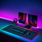 Black Shark RGB 35.4"x15.75"x0.15" Extended Desk Mat with Smooth Surface Manta P7