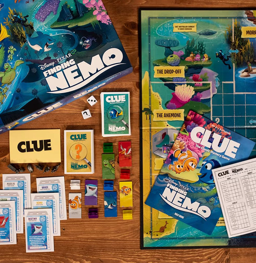 CLUE: Finding Nemo | Collectible Clue Game Based on Disney and Pixar’s Animated Films | Great for Family Game Night