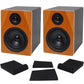 Rockville 2 DPM5C Dual Powered 5.25" 300w Active Recording Studio Monitors+Pads