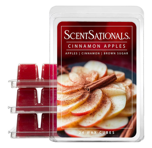 Scentsationals Wax Melts Strong Scent - (Cinnamon Apples) 10oz (24-Cubes)