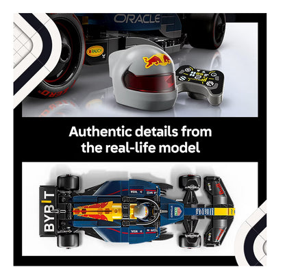 LEGO Speed Champions Oracle Red Bull Racing F1-renmotor modelstelle – Bou-stel met realistiese kenmerke