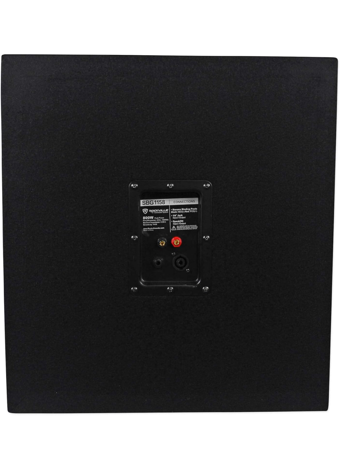 Rockville SBG1158 15" 800 Watt Subwoofer Sub vir Kerkklankstelsels