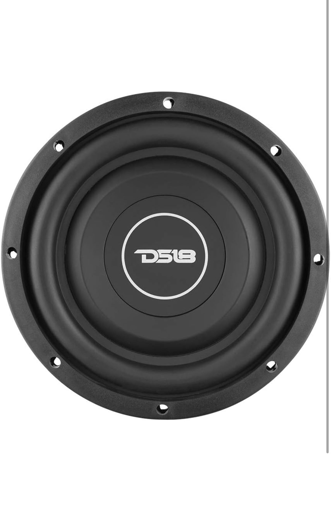 DS18 SRW8.4 8" Shallow Car Subwoofer - 300 Watts, Single Voice Coil, 4-Ohm (1 PC)