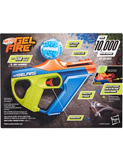 Nerf Pro Gelfire Nightfall Uproar Full Auto Blaster, 150 FPS, 10,000 Rounds, Glow in The Dark Blaster, Eyewear, Age 14+