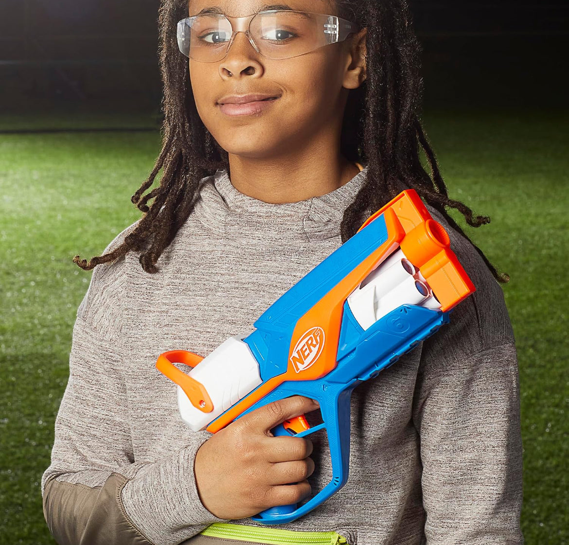 Nerf N Series Agility Blaster, 12 N1 Darts Compatible Only N Series Blasters, 6 Dart Drum, Kids Outdoor Games