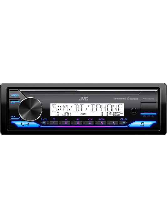 JVC KD-X38MBS Motor- en Mariene Digitale Media Ontvanger met Bluetooth, USB, SiriusXM Gereed, Versoenbaar met Amazon Alexa, Konformeel Bedekte PCB