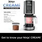 Ninja NC301 CREAMi Ice Cream Maker, for Gelato, Mix-ins, Milkshakes, Sorbet, Smoothie Bowls & More, 7 One-Touch Programs, with (2) Pint Containers & Lids, Compact Size, Perfect for Kids, Silver