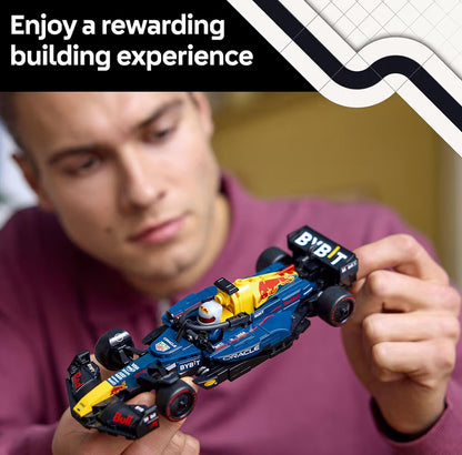 LEGO Speed Champions Oracle Red Bull Racing F1-renmotor modelstelle – Bou-stel met realistiese kenmerke