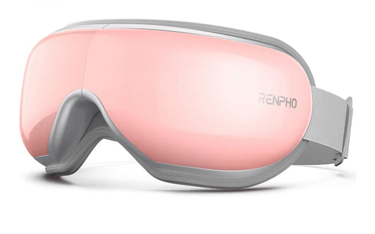 Eyeris 1 Eye Massager w/ Heat, Smart Sleep Mask for Dry Eyes Relax, Reduce Strain - (Pink)