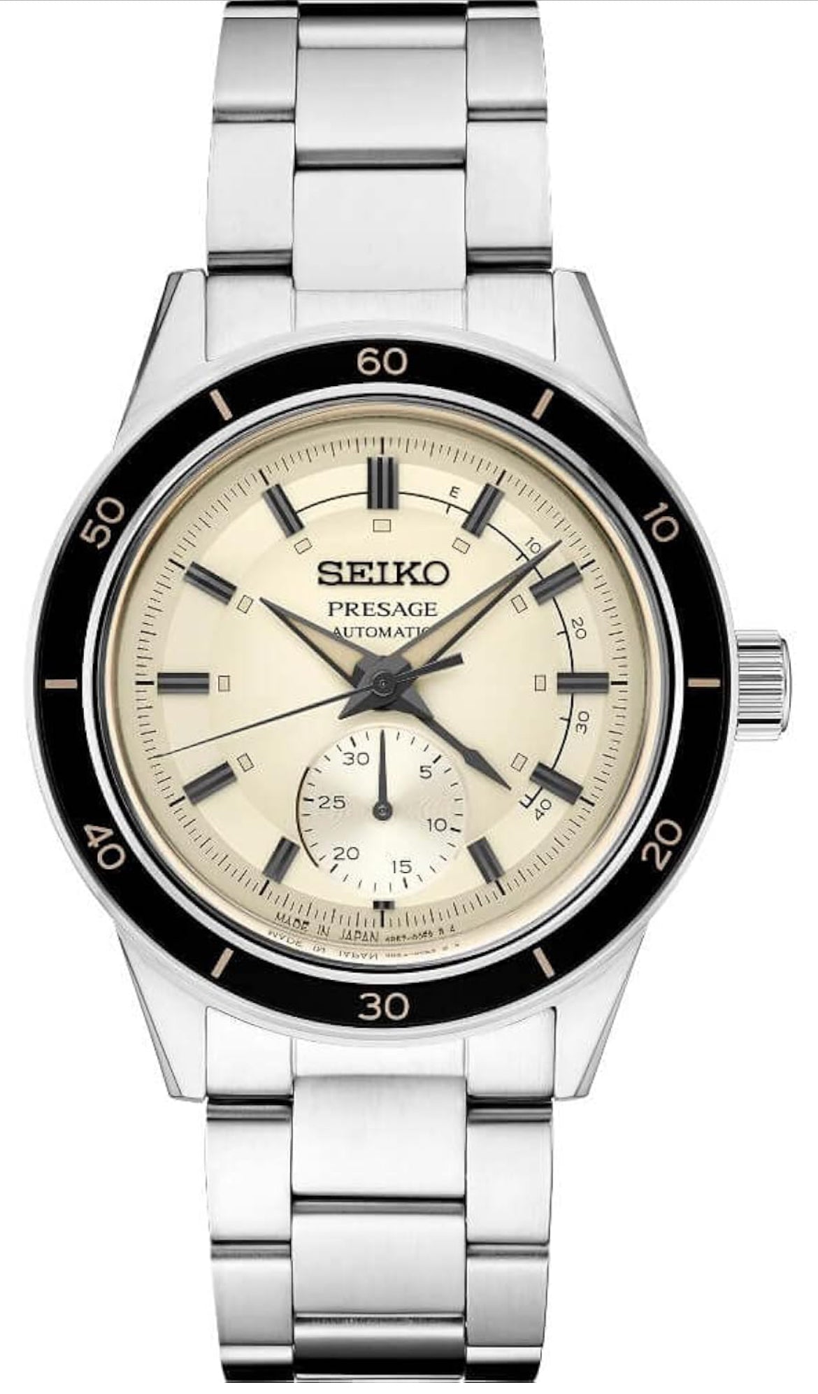 Montre automatique SEIKO pour hommes - Collection Presage '60s - Remontage mécanique, Montre pour hommes style vintage - Étanche 50M
