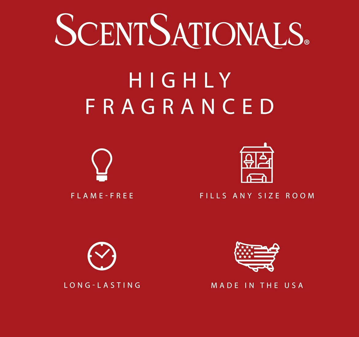 Scentsationals Wax Melts, Wax Cubes Strong Scent - Bakery Collection Sweet Berry Cupcake - Long Lasting Scented Wax Melts for Warmer - 10oz (Pack of 4)