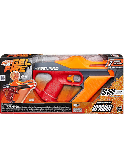 Nerf Pro Gelfire Uproar Full Auto Blaster, 150 FPS, 10,000 Gelfire Rounds, 400 Round Hopper, Eyewear, Ages 14+