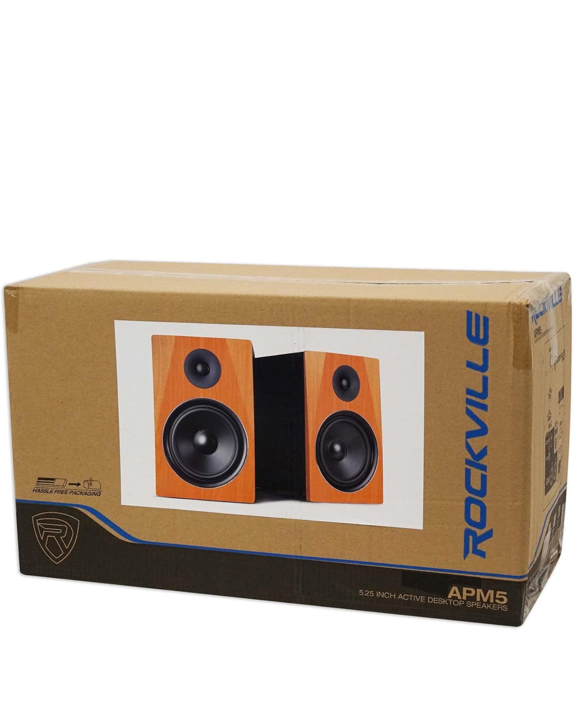 Rockville 5.25" 2-Way 250W Active/Powered USB Studio Monitor Speakers Pair (APM5C)