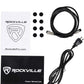 Rockville Pair APM5W 5.25" 250w Powered USB Studio Monitor Speakers+29" Stands