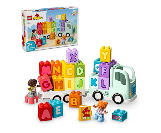 LEGO DUPLO Town Alphabet Truck Toy - Toddler Learning & Educational Toys for Preschool, Ages 2+