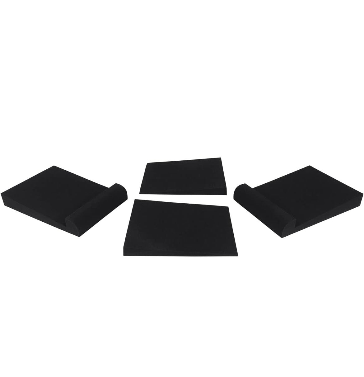 Rockville Pair APM8B 8" 500w Studio Monitors+Stands+Pads+ Headphones+Mic and Shield