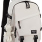 Laptop Backpack for Women, 15.6 Inch Work Laptop Bag Anti Theft Travel Backpacks Large School Bags Bookbag Casual Daypack Computer Bookbags for Teens Girls Students Off white