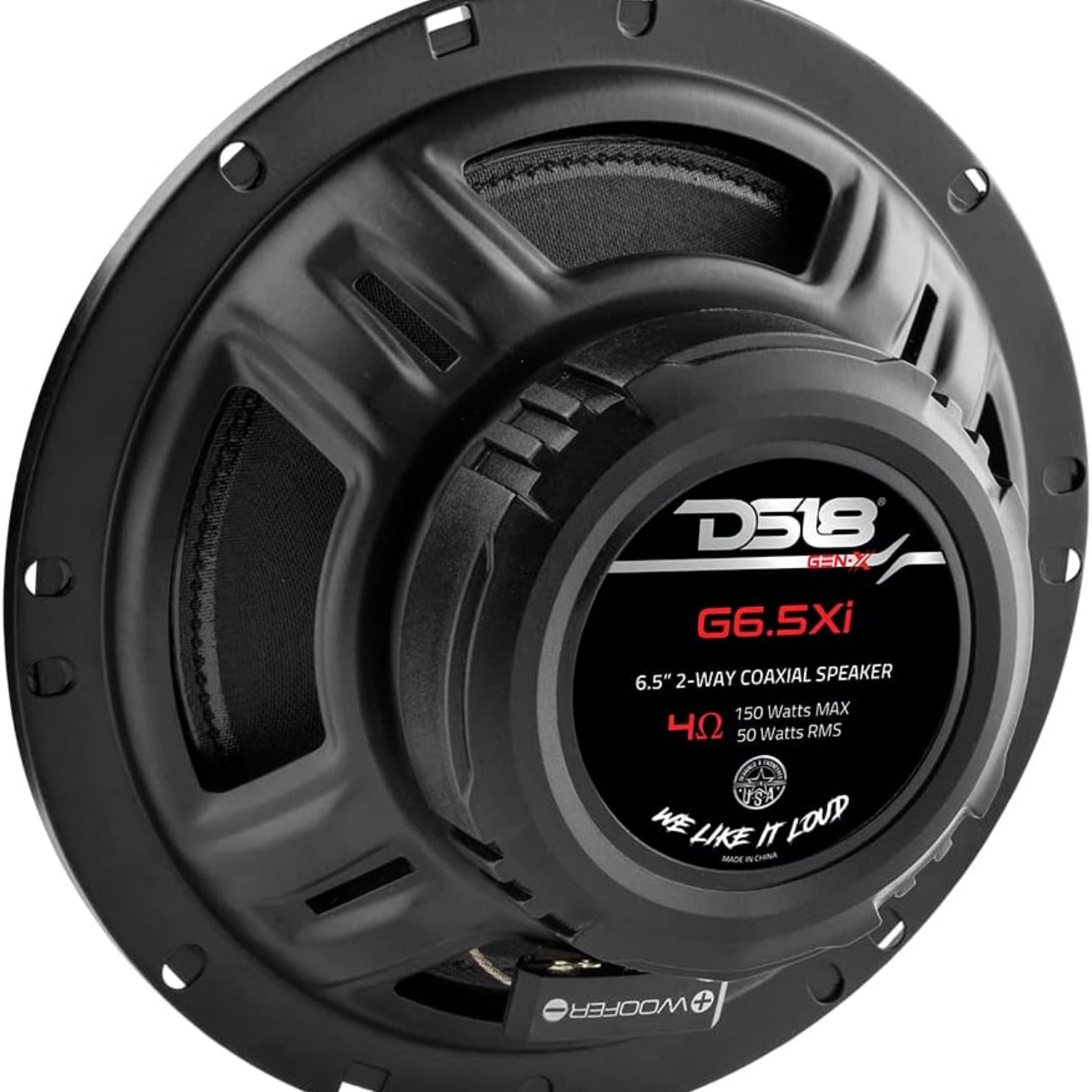 DS18 G6.5Xi GEN-X 6.5" 2-Way Coaxial Speakers 150 Watts Max Power - PAIR