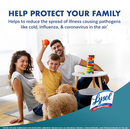 Lysol Lug Ontsmettingssproei + Reukverwyderaar vir Huis & Kantoor, Ontsmettende Lugsproei, Simple Fresh Geur, 10 oz (Pak van 3)