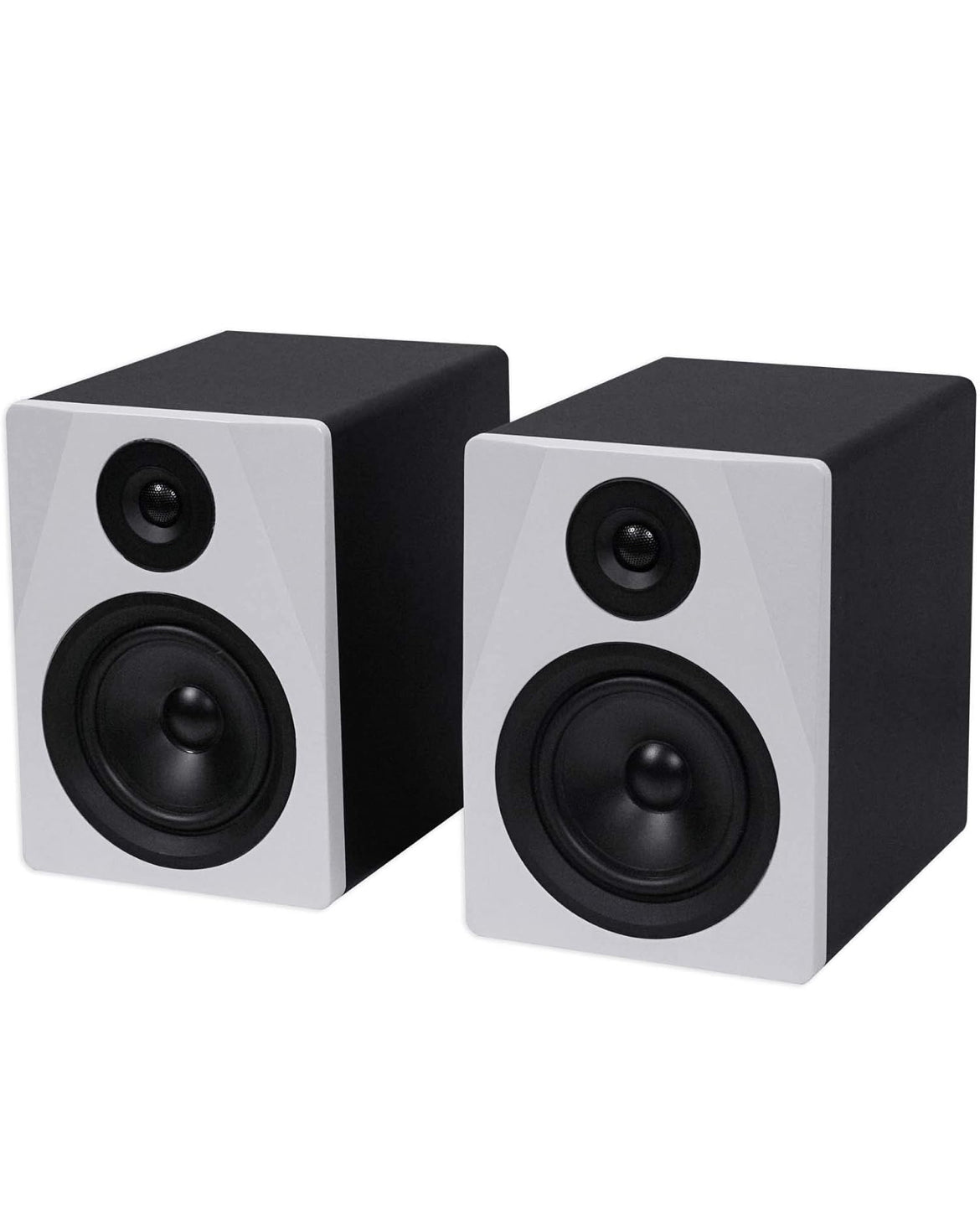 Rockville Pair APM5W 5.25" 2-Way 250W Powered USB Studio Monitors+Stands+Pads