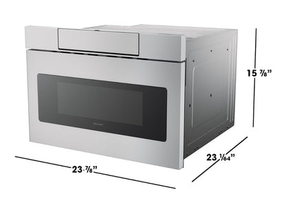 Sharp SMD2470ASY 24 in. 1.2 cu. ft. Built-In Microwave Drawer Oven
1.2 Cubic Feet, 950 Watt, Concealed Control Panel, Digital LCD Display