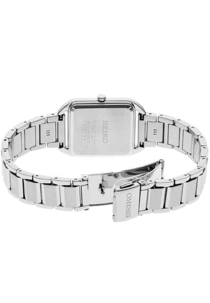 SEIKO Essentials SS Kwarts Malva Pienk Skakering dameshorlosies