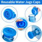 5 Gallon Water Jug Cap 55mm Water Bottle Caps Silicone Reusable Bottles Lids 6PK