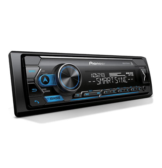 Pioneer  1-Din Car Stereo w/ Bluetooth, USB, AM/FM Radio Digital Media Receiver, Color Change, 50W x 4 Output, 13-Band EQ, iPhone/Android Compatible, Front/Rear/SW Selectable RCA