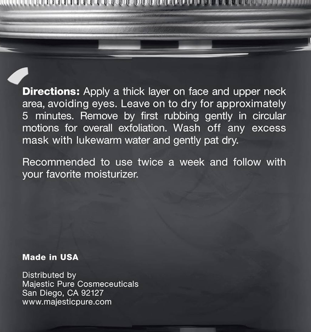 Suiwer Dooie See Moddermasker - Natuurlike Gesig- en Velversorging - Help met die vermindering van porieë en die voorkoms van aknee en swartkoppies - Streel, en voed - (8.8 oz)