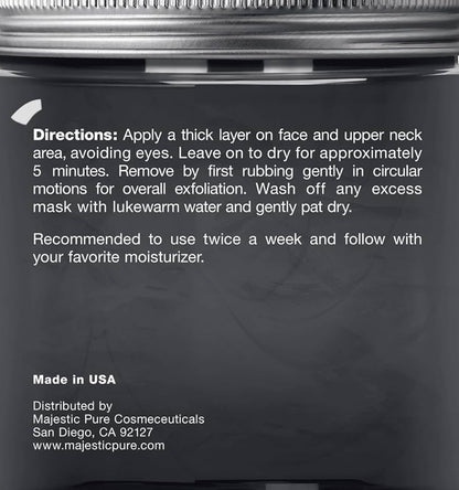 Suiwer Dooie See Moddermasker - Natuurlike Gesig- en Velversorging - Help met die vermindering van porieë en die voorkoms van aknee en swartkoppies - Streel, en voed - (8.8 oz)