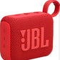 JBL Go 4 - Ultra-Portable, Waterproof and Dustproof Bluetooth Speaker, Big Pro Sound with Punchy bass, 7-Hour Built-in Battery, Made in Part with Recycled Materials (Red)