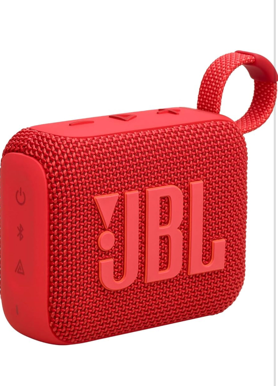 JBL Go 4 - Ultra-Portable, Waterproof and Dustproof Bluetooth Speaker, Big Pro Sound with Punchy bass, 7-Hour Built-in Battery, Made in Part with Recycled Materials (Red)