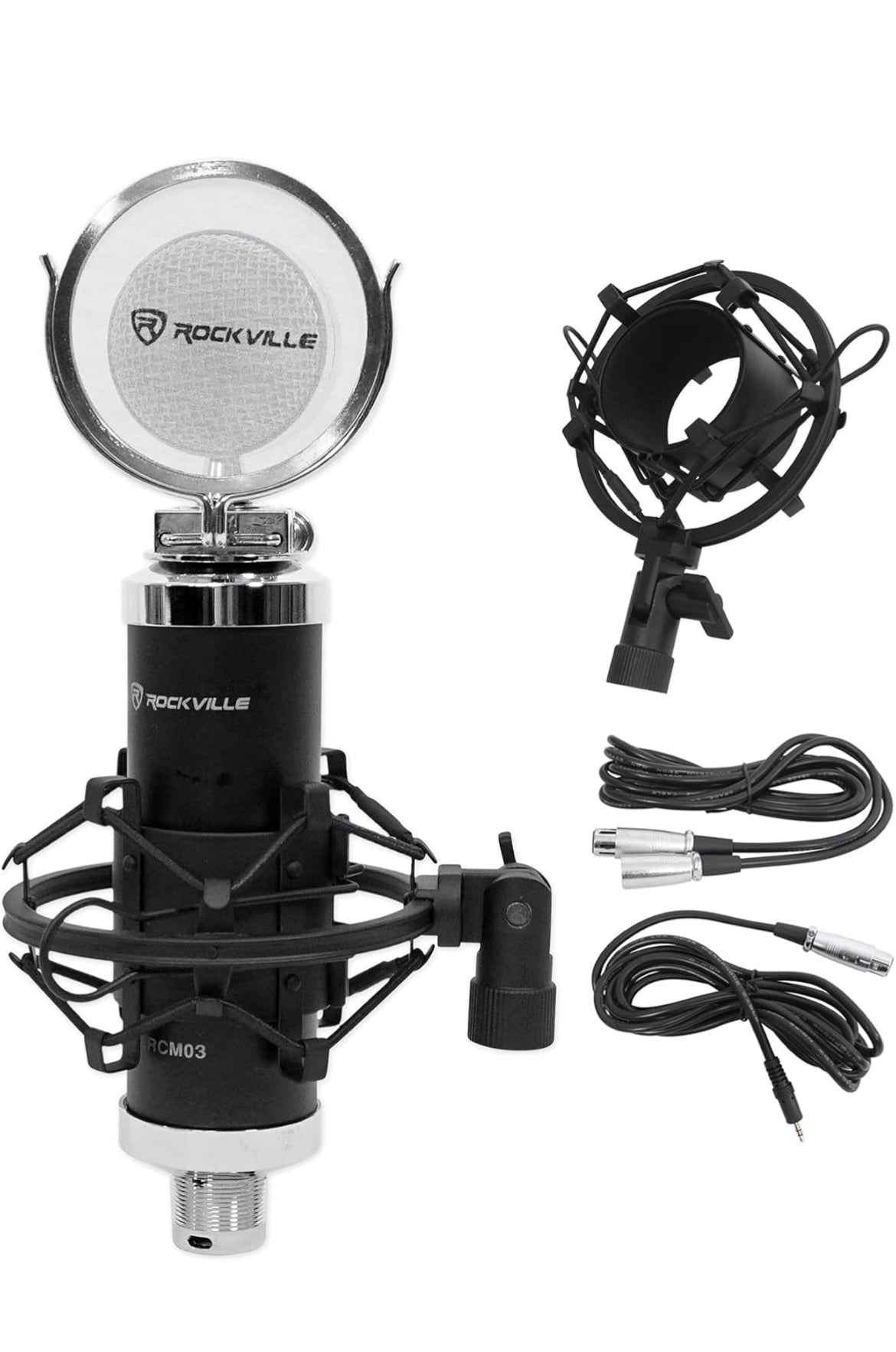 Rockville Apm6c 6.5" 2-Way 350W Active/Powered USB Studio Monitor Speakers Pair