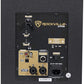 Rockville APM8B Powered USB Studio Monitor Speaker Pair in Black, 8", 2-Way, 500W, EQ, MDF Wood, RCA/XLR