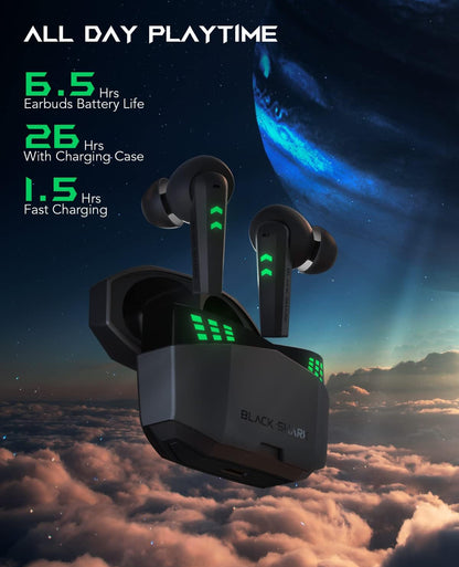 Black Shark Bluetooth  Earbuds w/ 0.035s Ultra-Low Latency Noise Cancelling Microphones