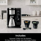 Ninja Hot and Cold Brewed System, Tea & Coffee Maker, with Auto-iQ 50 oz Thermal Carafe (Black) CP307