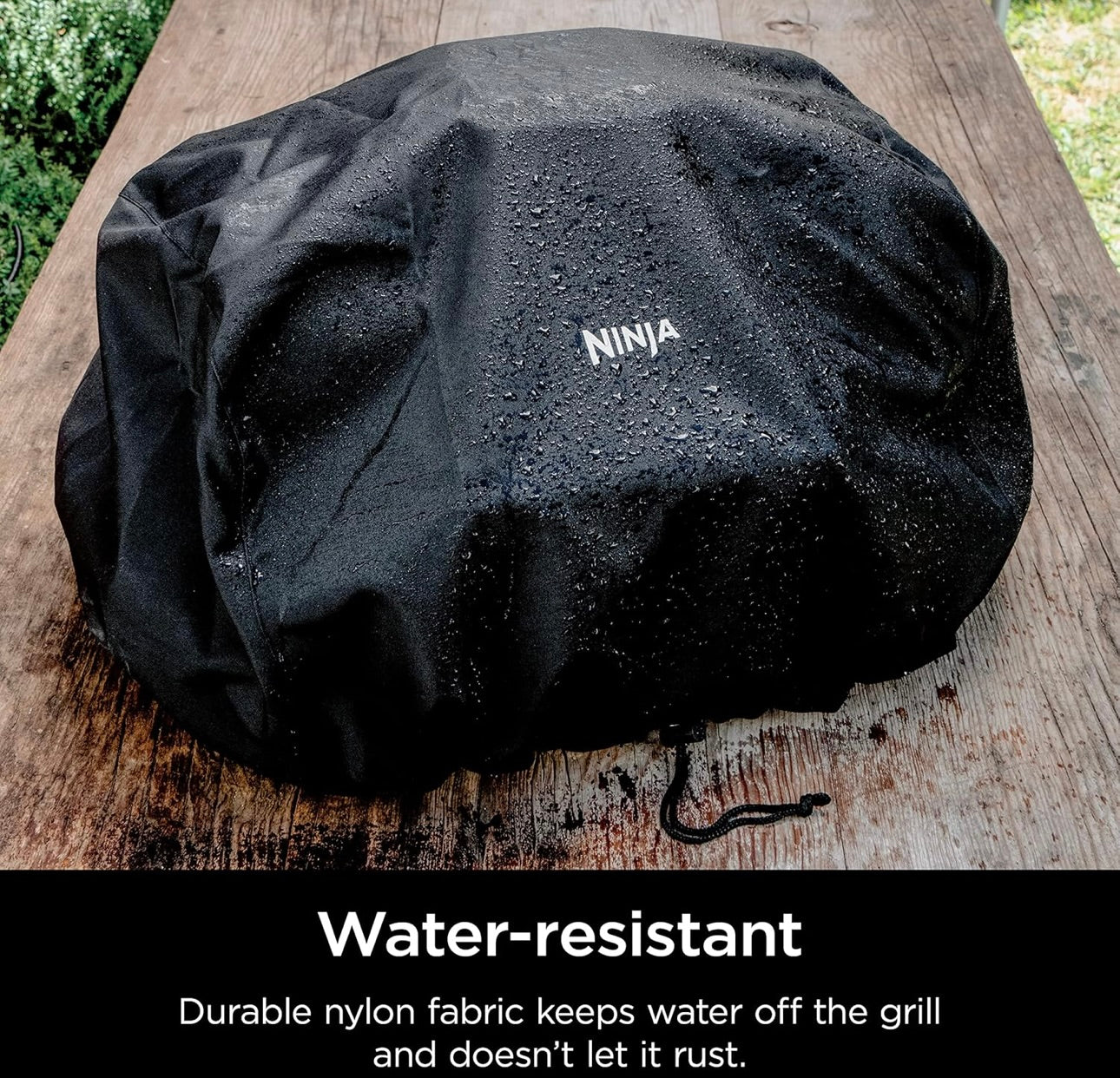 Ninja Buitebedekking, Versoenbaar met Woodfire Braaiers (OG700-reeks), Waterbestand, Teenvervaagstof, Liggewig, Swart, 19 duim x 24 duim x 13 duim
