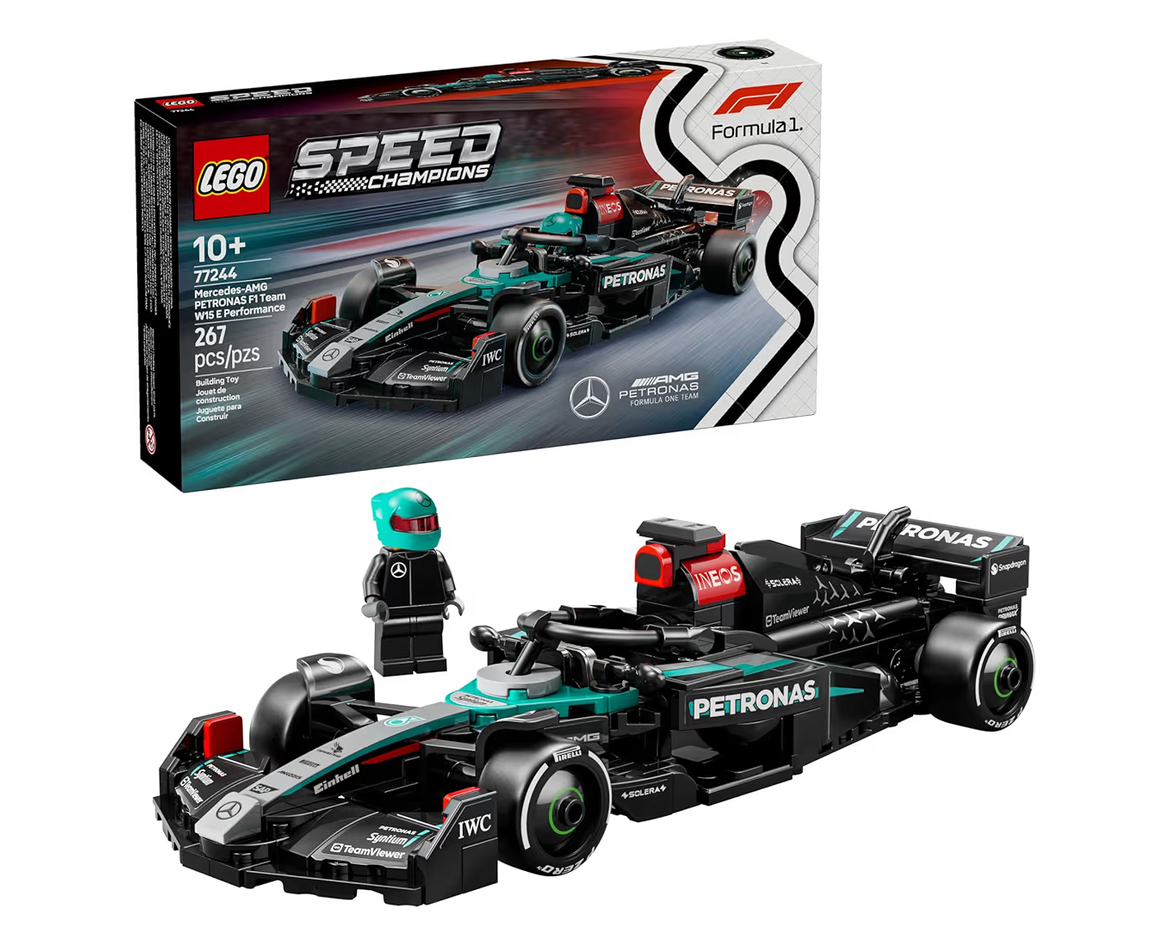 LEGO Speed Champions Mercedes-AMG F1 W15-renmotor – Boustel vir Kinders