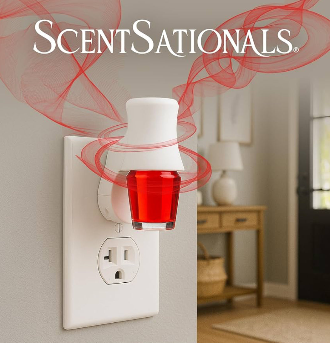 ScentSationals Sparkling Raspberry Sorbet Fragrance Oil Plug In Air Freshener Refills 3-Pack - Works w/ Scentsationals Wall Plugs - Packaging May Vary
